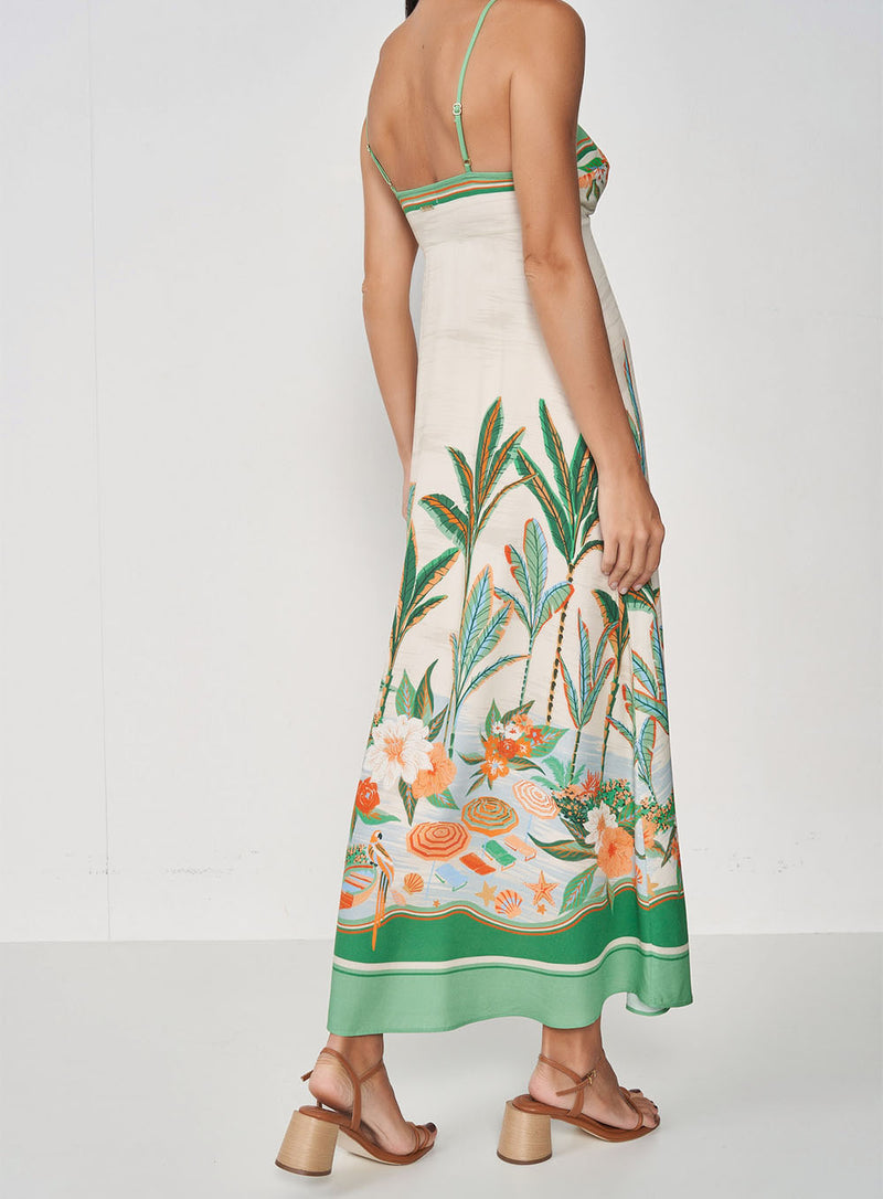Vestido Comfy Reto Mosaico Com Alças Reguláveis Colcci