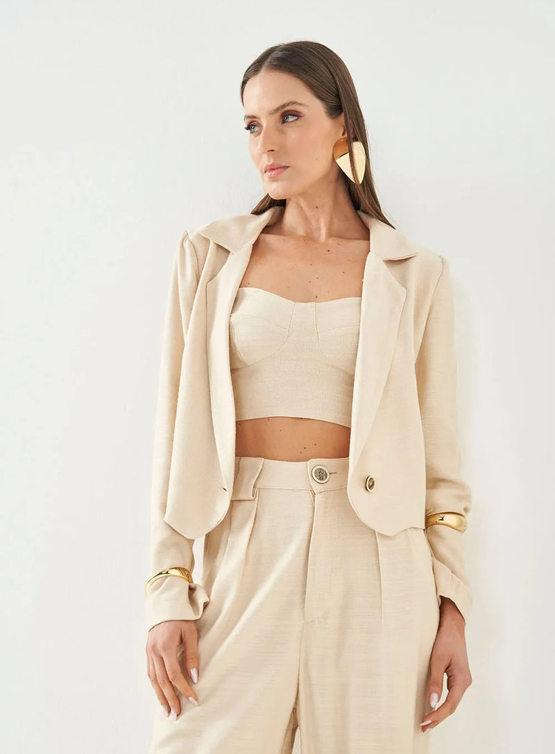 Blazer Alfaiataria Com Amarração