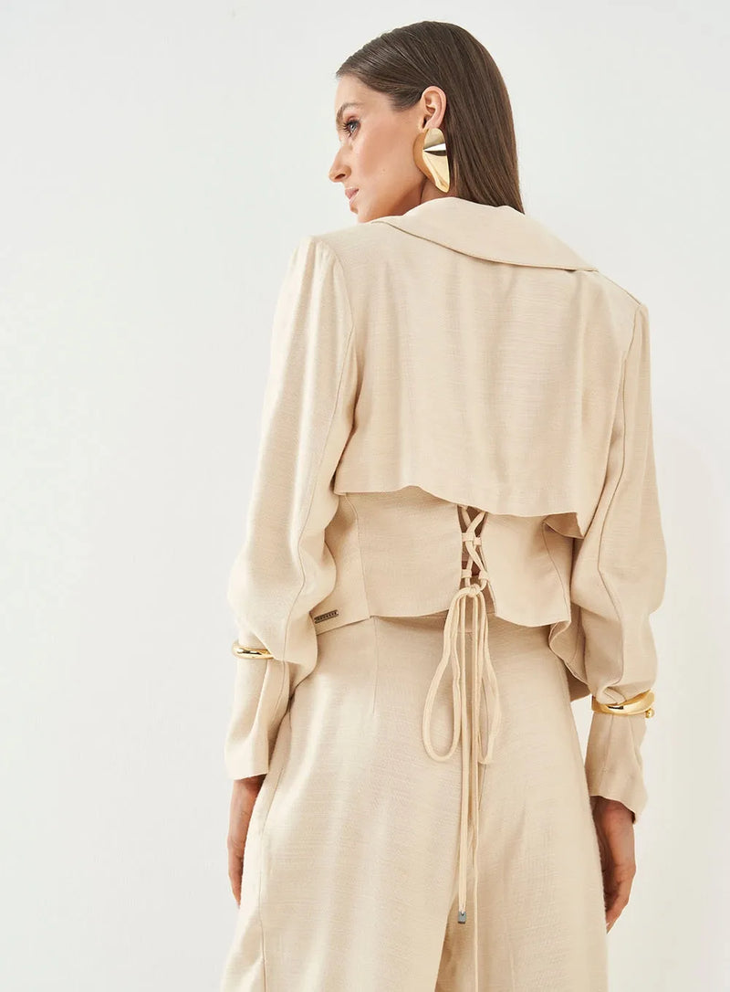 Blazer Alfaiataria Com Amarração