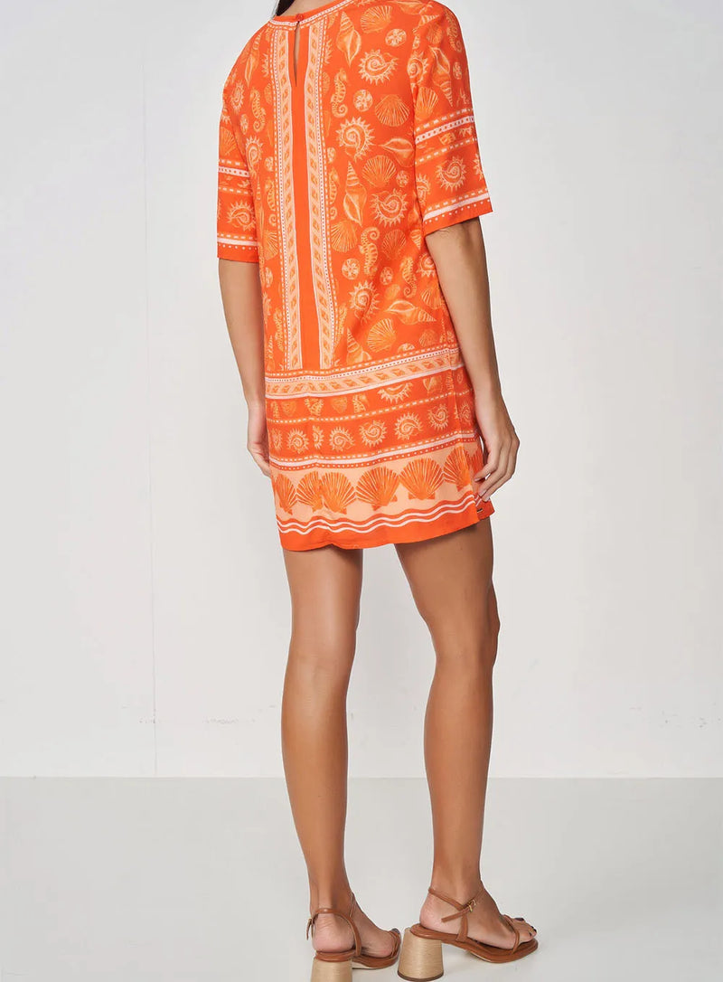 Vestido Curto Hanna Solstício Mosaico
