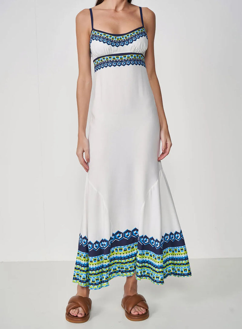 Vestido Estampado Midi Slim Colcci