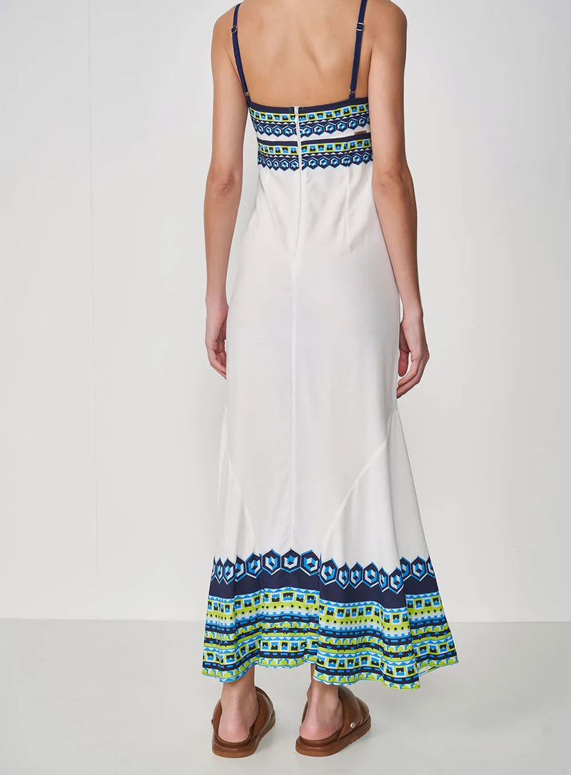 Vestido Estampado Midi Slim Colcci