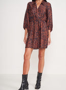 Vestido Colcci Curto Estampado Com Franzido