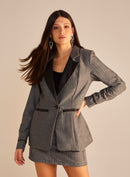 Blazer Sommer Alfaiataria Regular Duo Color