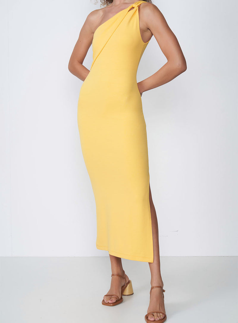 Vestido Midi Amarelo