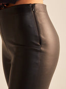 Calça Feminina Skinny Cirrê Cintura Alta