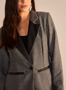 Blazer Sommer Alfaiataria Regular Duo Color