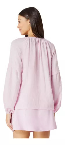 Blusa Feminina Manga Longa Bufante - Hering - K4y4