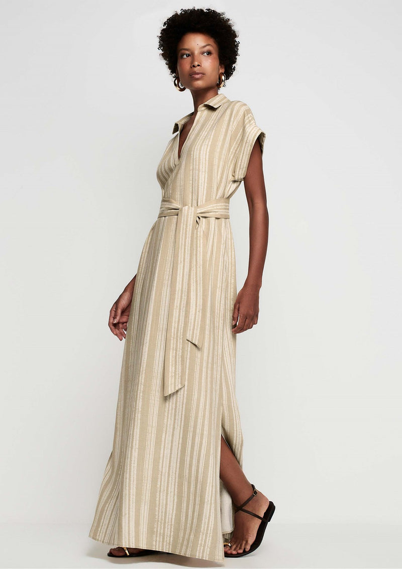 VESTIDO DZARM MC VISCOLINHO LONGO ESTAMPADO FEMININO