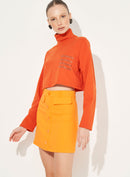 Blusão Moletom Com Aplicação De Strass