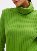 Blusa Ampla Canelada Gola Alta Sommer