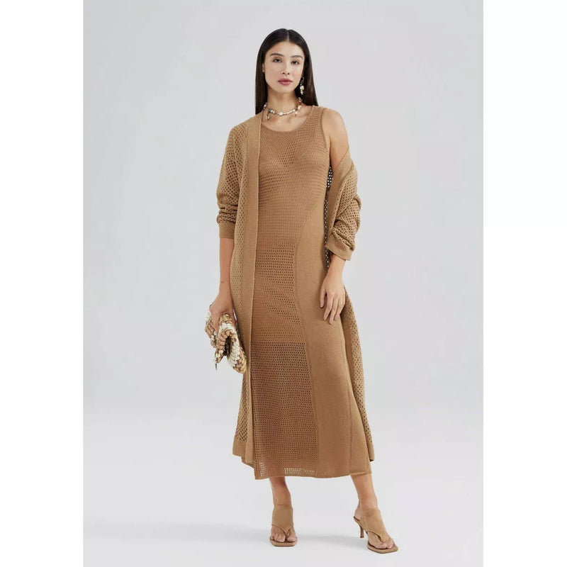 CARDIGAN FEMININO HERING K5L2 5CSI KINEI MARROM