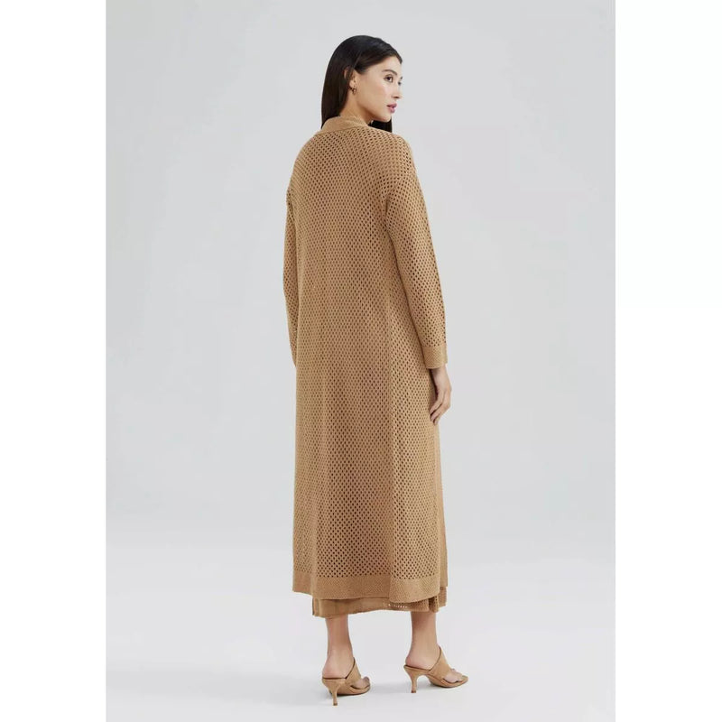 CARDIGAN FEMININO HERING K5L2 5CSI KINEI MARROM