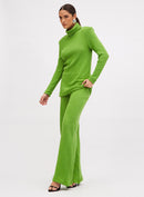 Blusa Ampla Canelada Gola Alta Sommer