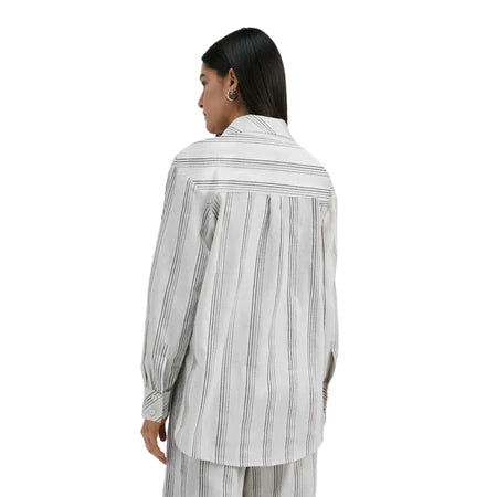 Camisa Feminina Manga Longa Em Algodão Fio Tinto - HERING - KHLM