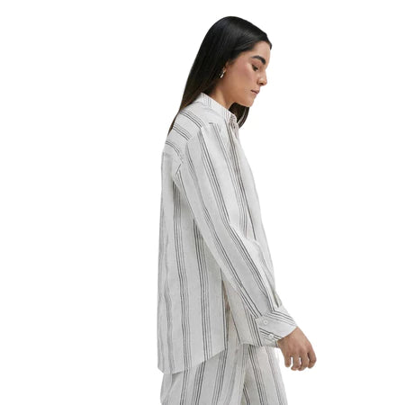 Camisa Feminina Manga Longa Em Algodão Fio Tinto - HERING - KHLM